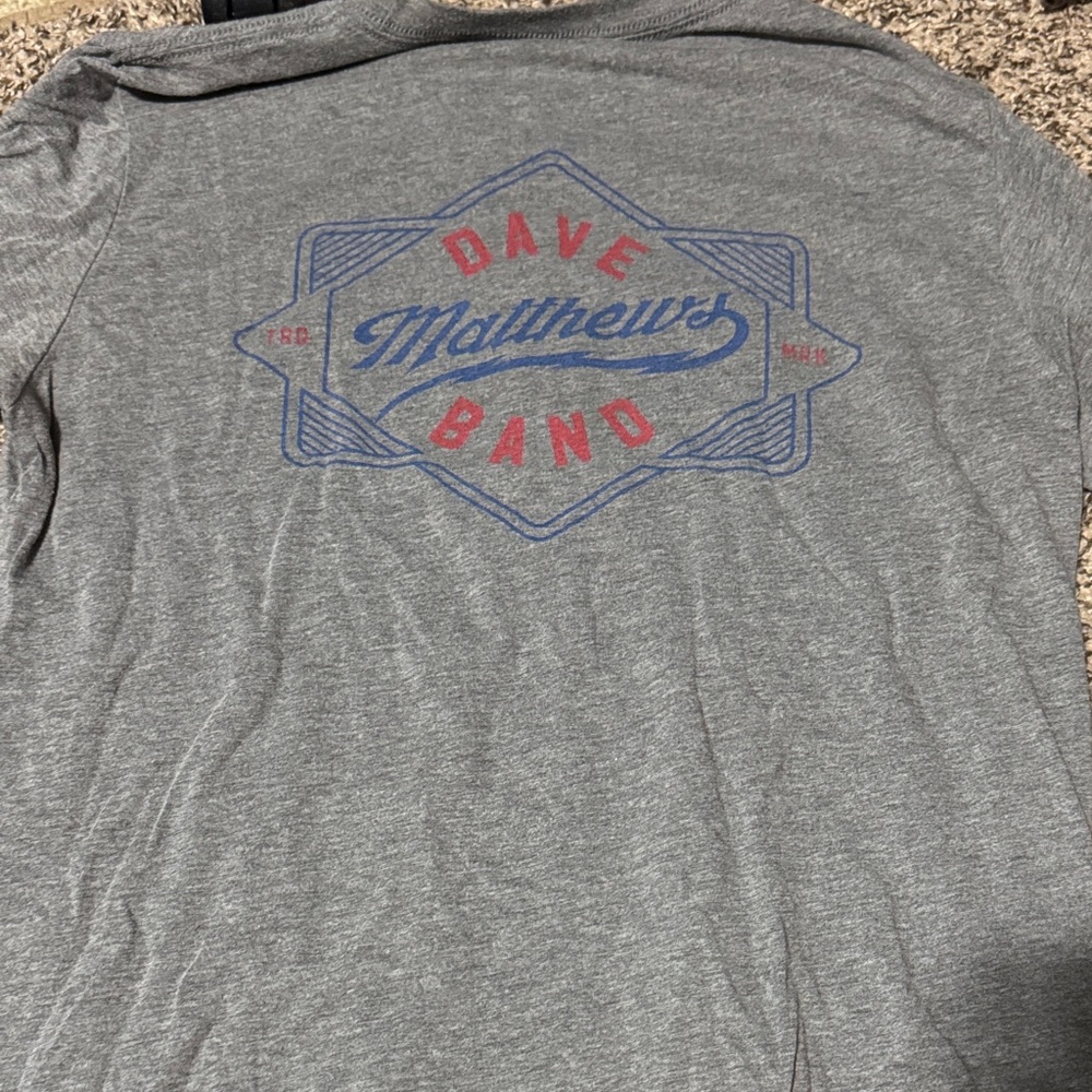 Dave Matthews Gray long sleeve T-Shirt
